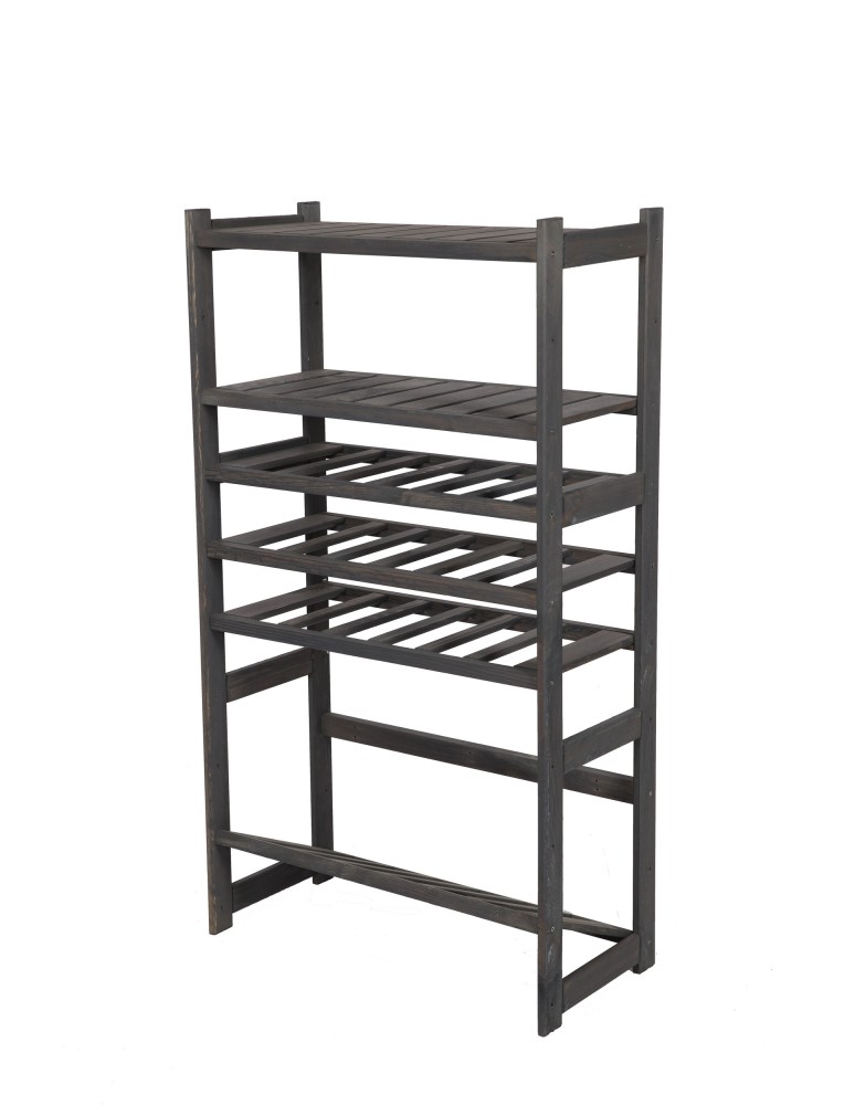 Regały/meble wielofunkcyjne - Regał Drewniany LSR – półki mieszane 2 + 3 + 1 – szary - product MODO24.PL 2