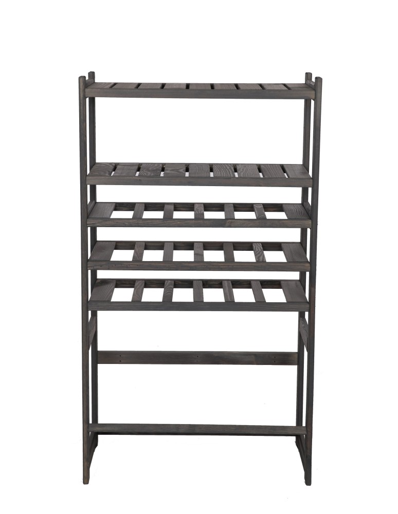 Regały/meble wielofunkcyjne - Regał Drewniany LSR – półki mieszane 2 + 3 + 1 – szary - product MODO24.PL 3