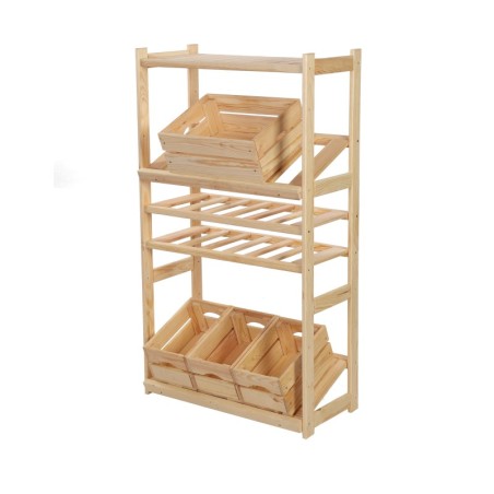 Regał Drewniany LSR półki mieszane 1 + 2 + 2