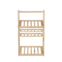Regał Drewniany LSR półki mieszane 1 + 2 + 2