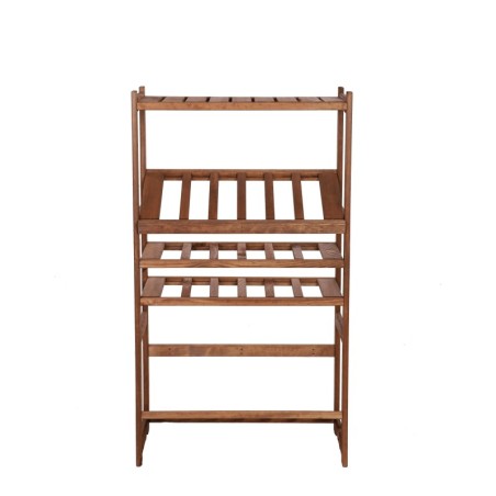 Regał Drewniany LSR – półki mieszane 1 + 2 + 2 – brąz