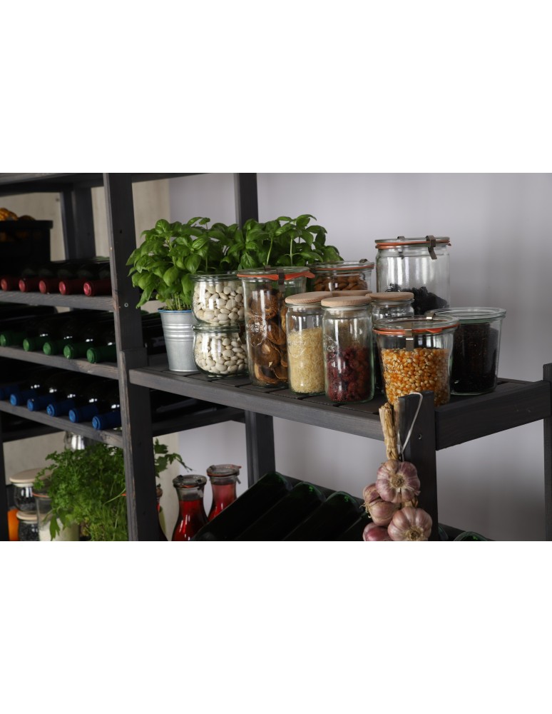 Regały/meble wielofunkcyjne - Regał Drewniany LSR – 10 półek na wino – szary - product MODO24.PL 15