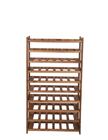 Regał Drewniany LSR – 10 półek na wino – brązowy - product 2