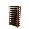 Regał Drewniany LSR – 10 półek na wino – brązowy