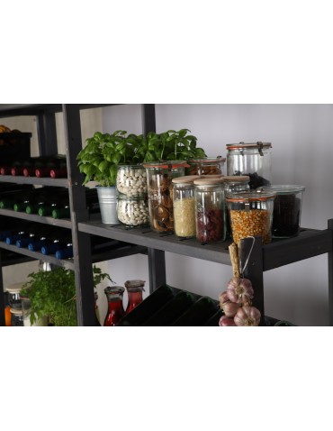 Regały/meble wielofunkcyjne - Regał Drewniany LSR – 3 półki na skrzynki – szary - product 13