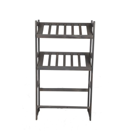 Regał Drewniany LSR – 3 półki na skrzynki – szary