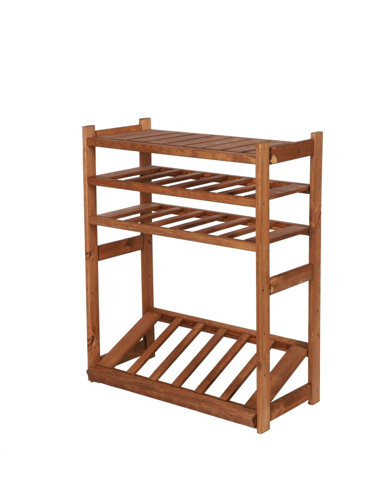 Regały/meble wielofunkcyjne - Wielozadaniowy LSR – Półki Mieszane 1 + 2 + 1/ Brąz - product MODO24.PL 3