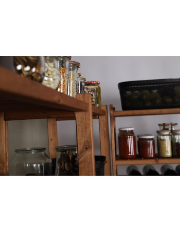 Regały/meble wielofunkcyjne - Wielozadaniowy LSR – Półki Mieszane 1 + 2 + 1/ Brąz - product 18