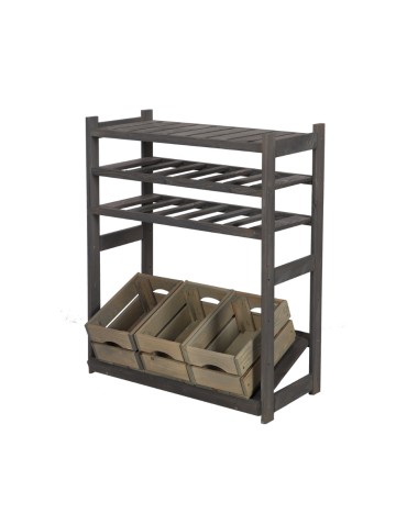 Wielozadaniowy LSR – Półki Mieszane 1 + 2 + 1/ Szary