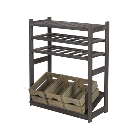 Wielozadaniowy LSR – Półki Mieszane 1 + 2 + 1/ Szary