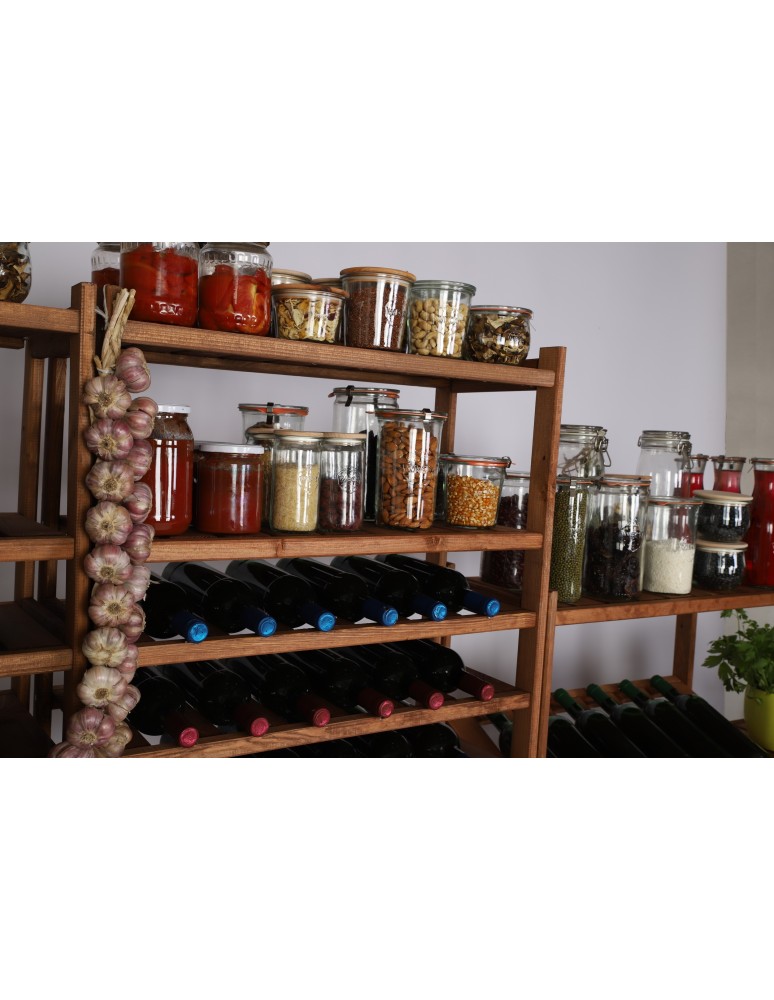 Regały/meble wielofunkcyjne - Wielozadaniowy LSR – Półki Mieszane 1 + 2 + 1/ Brąz - product MODO24.PL 14