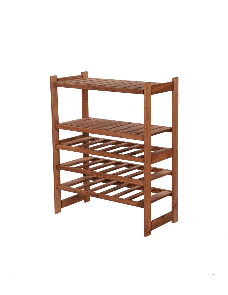 Regały/meble wielofunkcyjne - Wielozadaniowy LSR – Półki Mieszane 1 + 2 + 1/ Brąz - product MODO24.PL 2