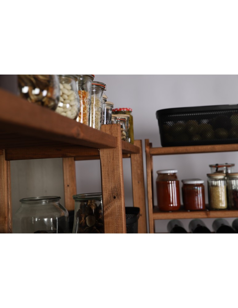 Regały/meble wielofunkcyjne - Wielozadaniowy LSR – Półki Mieszane 2 + 4 + 0/ Brąz - product MODO24.PL 15