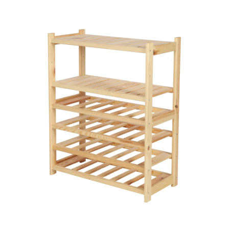 Wielozadaniowy LSR – Półki Mieszane 2 + 4 + 0/ Surowa Sosna