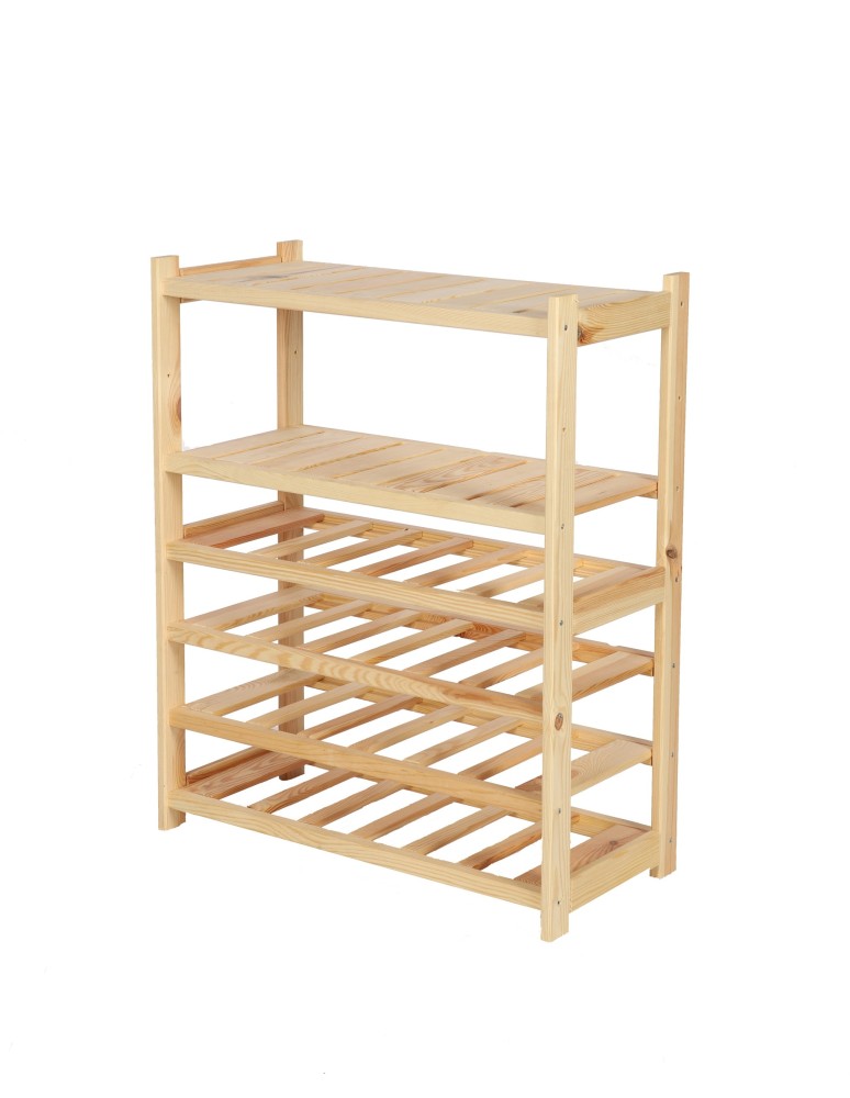 Regały/meble wielofunkcyjne - Wielozadaniowy LSR – Półki Mieszane 2 + 4 + 0/ Surowa Sosna - product MODO24.PL 4