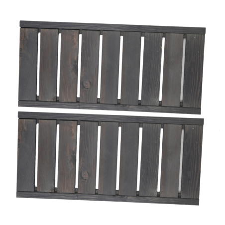 2 Półki Proste do Regału z Serii LSR/ SZARE