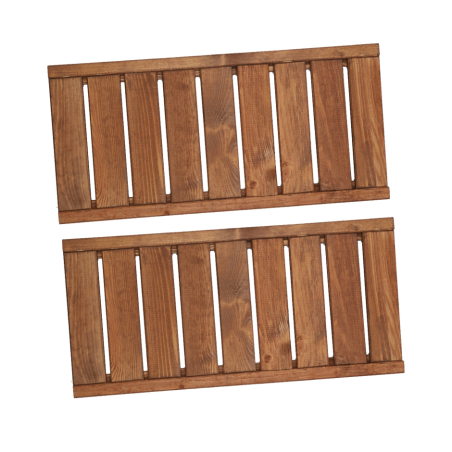 2 Półki Proste do Regału z Serii LSR/ BRĄZ