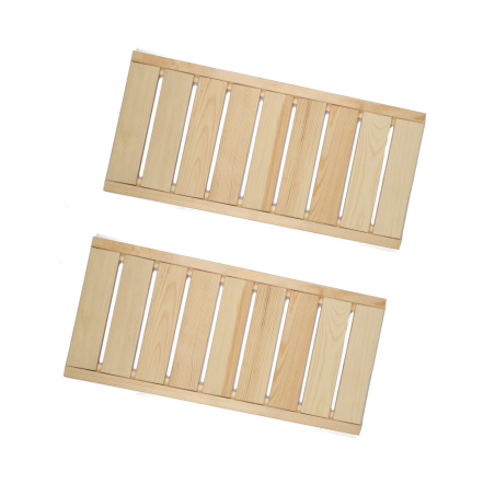 2 Półki Proste do Regału z Serii LSR/ SUROWE