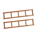 Zestaw Boków Regału z Serii LSR wys.162,6 cm/ BRĄZ