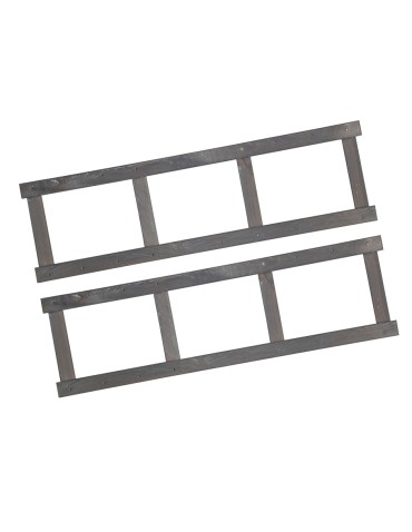 Zestaw Boków Regału Serii LSR wys.124,2 cm/ SZARY