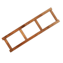 Noga - Bok Regału z Serii LSR wys.124,2 cm/ BRĄZ