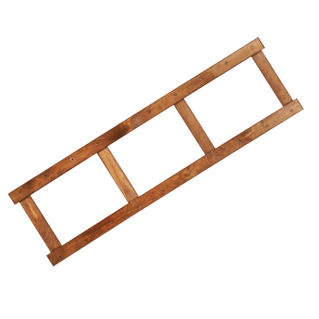 Noga - Bok Regału z Serii LSR wys.124,2 cm/ BRĄZ