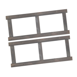 Zestaw Boków Regału Serii LSR wys. 85,8 cm/ SZARY