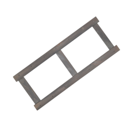 Noga - Bok Regału z Serii LSR wys.124,2 cm/ SZARY