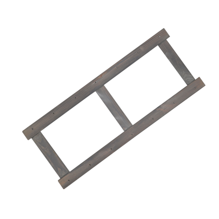 Noga - Bok Regału z Serii LSR wys.124,2 cm/ SZARY