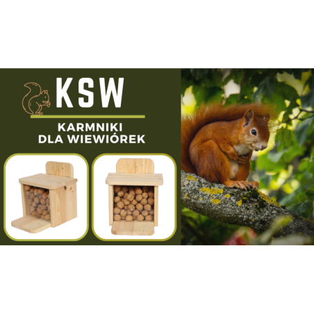 Domek dla Wiewiórki(Karmnik) - Brązowy