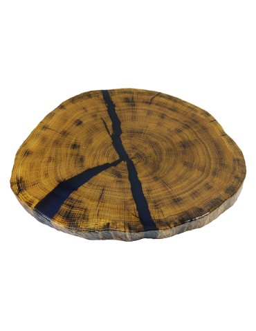 Stolik lub Blat Dębowy ⭖ Gamma ⭖ Wood & Resin ⭖ Unikat  084004