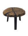 Stolik lub Blat Dębowy ⭖ Gamma ⭖ Wood & Resin ⭖ Unikat  084004