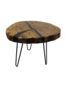 Stolik lub Blat Dębowy ⭖ Gamma ⭖ Wood & Resin ⭖ Unikat  084004