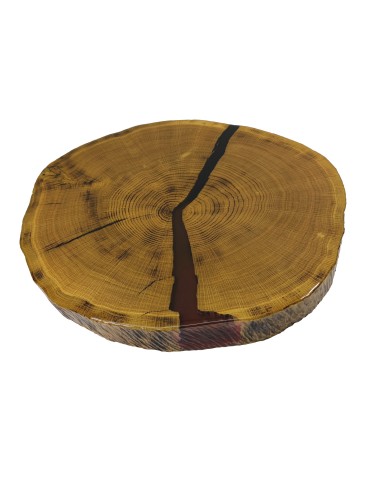 Stolik lub Blat Dębowy ⭖ Negro-Roho ⭖ Wood & Resin ⭖ Unikat  150101