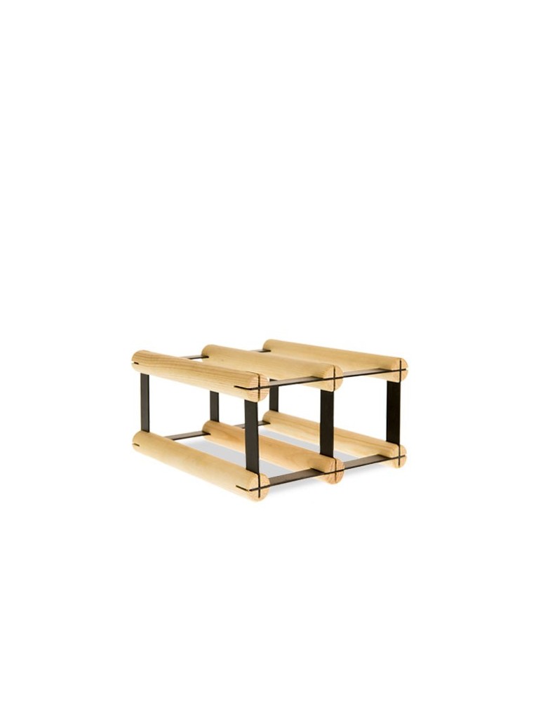 Regały na butelki szklane/PET RW-8  Przechowywanie alkoholu w domu - Stojak na 4 butelki RW-8 2x1 - produkt MODO24.PL 1