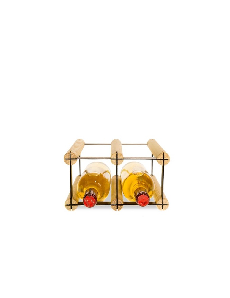 Regały na butelki szklane/PET RW-8  Przechowywanie alkoholu w domu - Stojak na 4 butelki RW-8 2x1 - product MODO24.PL 5