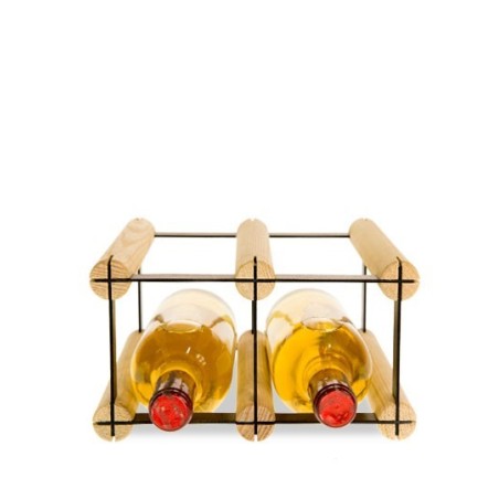 Stojak na 4 butelki RW-8 2x1 Brązowy