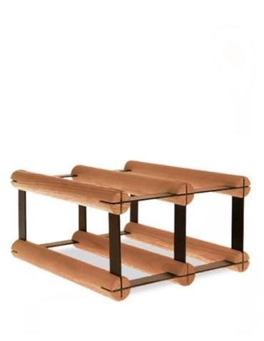 Stojak na 4 butelki RW-8 2x1 Brązowy