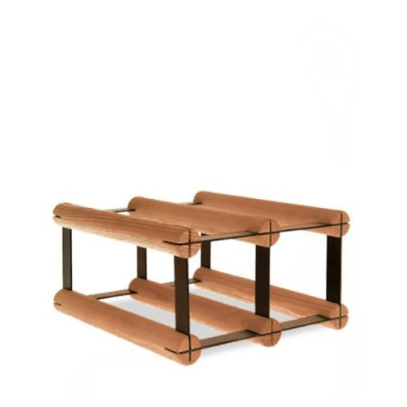 Stojak na 4 butelki RW-8 2x1 Brązowy