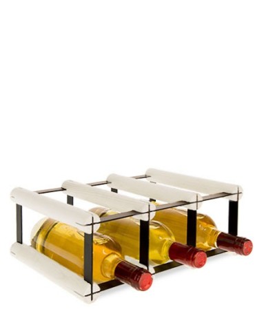 Regały na butelki szklane/PET RW-8  Przechowywanie alkoholu w domu - Stojak RW-8 3x1 na 3 butelki - product 4