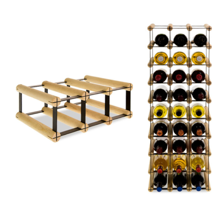 Stojak na alkohol RW-8 3x3 regał na 9 butelek wina