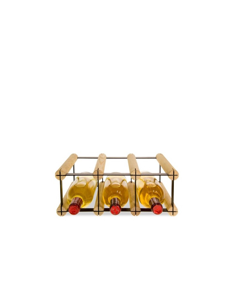 Regały na butelki szklane/PET RW-8  Przechowywanie alkoholu w domu - Stojak RW-8 3x1 na 3 butelki - product MODO24.PL 10
