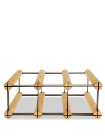 Regały na butelki szklane/PET RW-8  Przechowywanie alkoholu w domu - Stojak RW-8 3x1 na 3 butelki - product 11