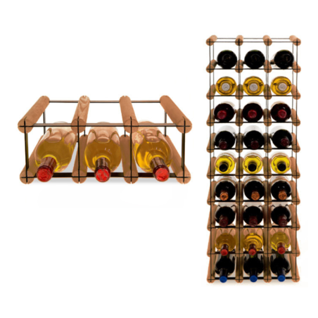 Stojak na alkohol RW-8 3x3 regał na 9 butelek wina