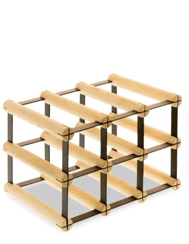 Regały na butelki szklane/PET RW-8  Przechowywanie alkoholu w domu - Stojak RW-8 3x2 na 6 butelek - product 3