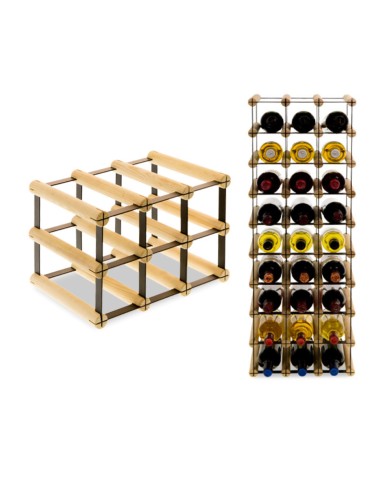 Regały na butelki szklane/PET RW-8  Przechowywanie alkoholu w domu - Stojak RW-8 3x2 na 6 butelek - product 5