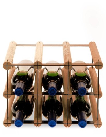 Stojak RW-8 3x2 na 6 butelek Brązowy