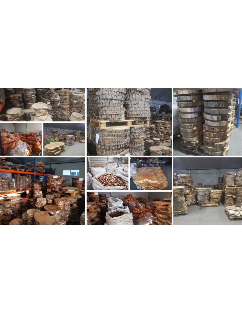 Holzplatten - Blat Na Stolik ❍ Okorowany Plaster Drewna ❍ Dł 120 cm  UNIKAT 104035 - product MODO24.PL 6