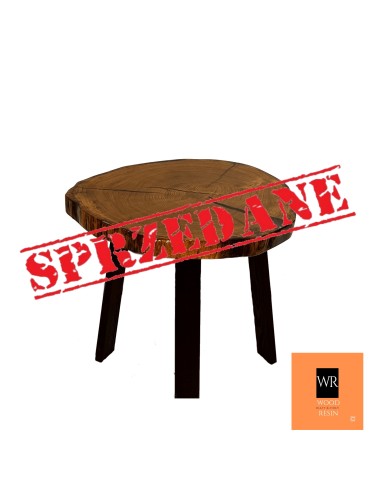 Dębowy Stolik lub Blat ~ Oak Grove ~ Wood & Resin ~ Unikat 081131