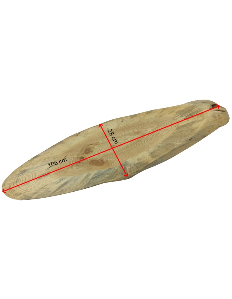 Holzplatten - Blat Na Stolik ❍ Okorowany Plaster Drewna ❍ Dł 106 cm  UNIKAT 160311 - product MODO24.PL 2